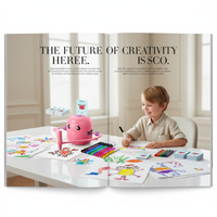 Drawing Robot for Kids with 100 Cards, Voice Interactive Educational Drawing Machine, Montessori Painting Learning Toys