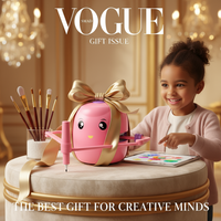 Drawing Robot for Kids with 100 Cards, Voice Interactive Educational Drawing Machine, Montessori Painting Learning Toys