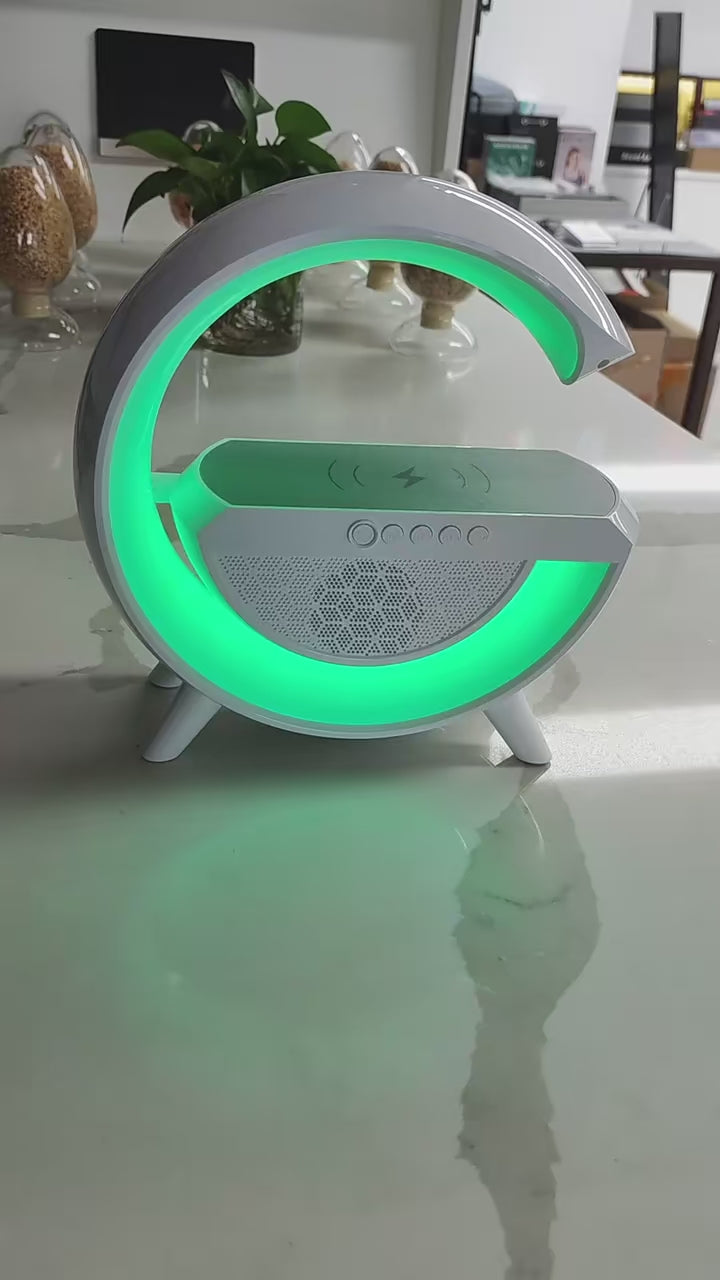 GlowCharge G™Wireless Charging Stand & Speaker video