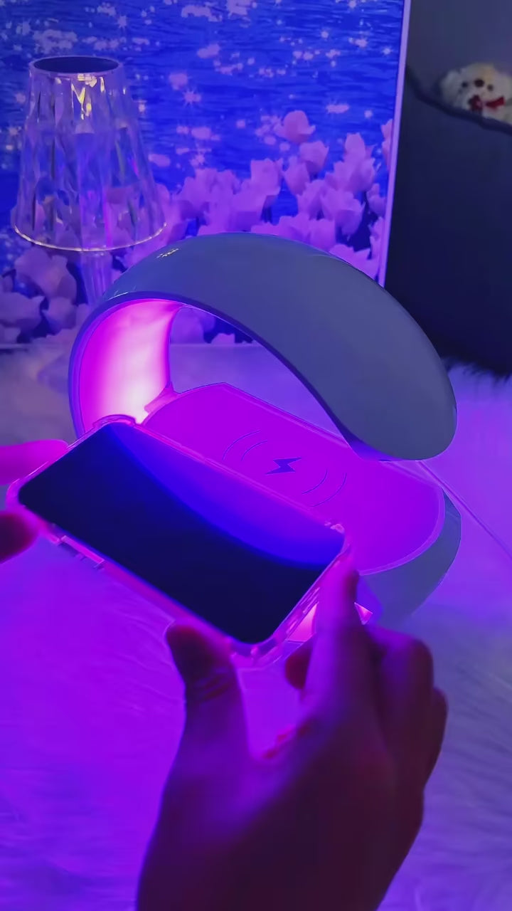 GlowCharge G™Wireless Charging Stand & Speaker video